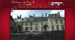Desktop Screenshot of chateaudelavoute.com